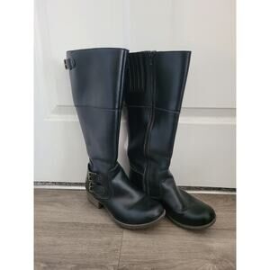 Clarks Black Riding Boots - Riddle Phrase 26113589 - Size 7.5 M